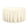 Round Ivory Tablecloth 