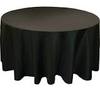 Round Black Table Cloth 