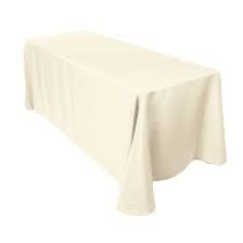 Rectangular Ivory Tablecloth 