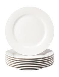11' White China Ware Plate 