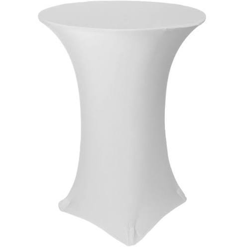 White spandex Cocktail  Tables Cover